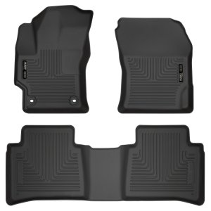 Toyota Corolla Floor Liners - Front + Rear - Husky Liners - WeatherBeater - Black - 2020